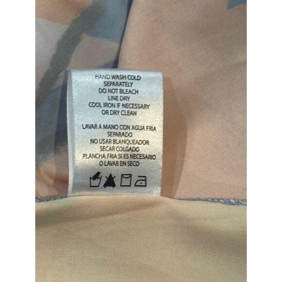 Nicole Miller Halter Neck Sleeveless Abstract Print Satin Maxi Dress – Small - Picture 9 of 9